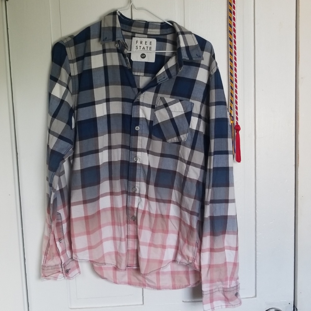aeropostale ombre flannel
